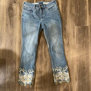 Anthropologie jeans with appliqué
